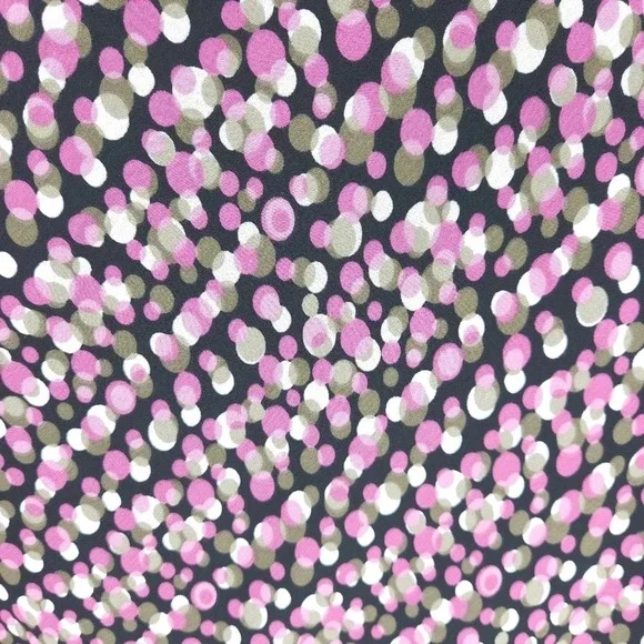 Jones Wear Fit Flare Midi Dress Black Polka Dot Sleeveless Pleated Sundress - Picture 2 of 9